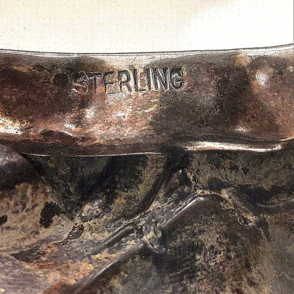 Art Nuovo Silver Cuff Bracelet with Face Motif - Picture 9 of 10
